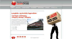 Desktop Screenshot of lager-utleie.no